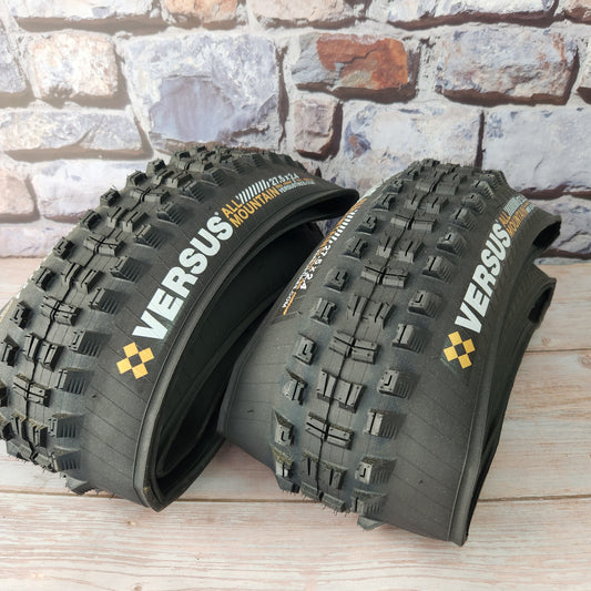 Versus All Mountain Tyres 27.5 x 2.4 Black (Pair)
